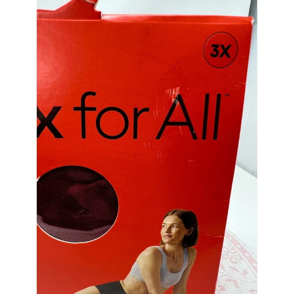 THINX Period Underwear 3X Rhubarb Red Hi-Waist Leakproof Cotton Panties NWT New